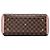 Borsa Satchel Louis Vuitton Damier Ebene Normandy Marrone - vista 3