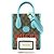 Borsa Satchel Gucci Mini GG Supreme Web Tiger Retro Interlocking G Blu - vista 15