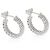 Orecchini a cerchio Somerset Mesh Small in argento sterling Tiffany & Co. - vista 3