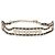 Gabrielle Collana Choker Chanel 2023 in pelle e strass placcata oro