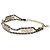 Gabrielle Collana Choker Chanel 2023 in pelle e strass placcata oro - vista 2