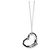 Pendente Cuore Aperto Elsa Peretti in Argento Sterling e Diamante Tiffany & Co.