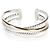 Bracciale Bold Crossover David Yurman in oro giallo e argento sterling
