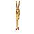 Gabrielle Collana Bolo Tie Chanel 1996 Vintage Gripoix CC placcata oro