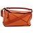 Borsa a mano 2Way Loewe Puzzle Medium in pelle, Orange Arancione