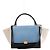 Céline Borsa a mano 2Way Celine Trapeze in pelle Blu × Bianco x Nero