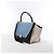 Céline Borsa a mano 2Way Celine Trapeze in pelle Blu × Bianco x Nero - vista 2