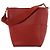 Céline CELINE Seau Sangle Bucket Leather Shoulder Bag in Red Grau