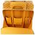 Goyard Trolle PM PVC & Leather Travel Bag in Yellow - view 9