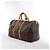 Borsa da viaggio Louis Vuitton Keepall 50 Monogram Canvas in marrone M41426 - vista 3