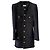 Autre Marque Saint Laurent Wollmantel Schwarz Größe 38