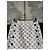 Jupe trapèze courte Louis Vuitton en tweed Monogram Multicolore - vue 3
