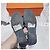 Hermès Oran Sandalen aus Stoff Schwarz Größe 36 - Ansicht 5