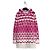 Vestido Chanel de cashmere con capucha y corazón Fair Isle Multicolor