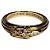 Anello Chrome Hearts a Spada in Oro 22K e Diamanti Multicolore