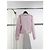 Pull en laine rose Céline - vue 2