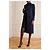 Autre Marque Saint Laurent Wollmantel Schwarz Größe 38 - Ansicht 4