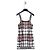 Autre Marque Dior Slip Dress Karo Weiß Rot Strick Mehrfarben