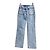 Vaqueros Chanel de Denim Talle Alto Detalle Camelia Multicolor