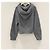 Pull en laine gris Céline - vue 2
