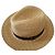 Autre Marque Cappello Saint Laurent in vimine giallo