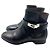 Hermès Black Leather Boots 37.5