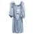 Vestido Chanel de seda azul talla 38