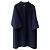 Autre Marque Dior Navy Blue Wool Coat