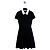 Vestido Princesa Corte Sirena Miu Miu de Gasa Negro Multicolor
