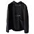 Abrigo Hermès negro de cachemira