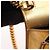 Autre Marque Borsa in pelle dorata Yves Saint Laurent D'oro - vista 7