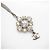 Colar Chanel Coco Mark com strass Prata Dourado - vista 6
