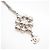 Colar Chanel Coco Mark com strass Prata Dourado - vista 7