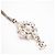 Colar Chanel Coco Mark com strass Prata Dourado - vista 8