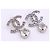 Chanel Coco Mark Tropfenohrringe mit Strass Silber - Ansicht 10