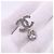 Chanel Coco Mark Tropfenohrringe mit Strass Silber - Ansicht 11