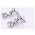 Chanel Coco Mark Tropfenohrringe mit Strass Silber - Ansicht 12