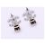 Chanel Coco Mark Tropfenohrringe mit Strass Silber - Ansicht 4