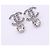 Chanel Coco Mark Tropfenohrringe mit Strass Silber - Ansicht 6