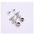 Chanel Coco Mark Tropfenohrringe mit Strass Silber - Ansicht 8