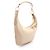 Borsa a tracolla Gucci in camoscio e pelle beige - vista 2