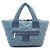 Borsa Tote Small Chanel Coco Cocoon Verde Blu navy