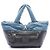 Borsa Tote Small Chanel Coco Cocoon Verde Blu navy - vista 6
