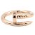 Anello a fascia Cartier Juste un Clou in oro rosa 18K D'oro - vista 2
