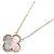 Collana Van Cleef & Arpels Vintage Alhambra in madreperla grigia Marrone D'oro
