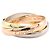 Anello Cartier Trinity in oro rosa bianco e giallo 18K D'oro
