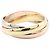 Anello Cartier Trinity in oro rosa bianco e giallo 18K D'oro - vista 2