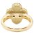Anello Van Cleef & Arpels Vintage Alhambra Madreperla 1PD Bianco D'oro - vista 3
