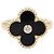 Anello Van Cleef & Arpels Vintage Alhambra in oro giallo 18K Nero D'oro - vista 2