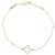 Pulsera Sweet Alhambra Van Cleef & Arpels Blanco Dorado
